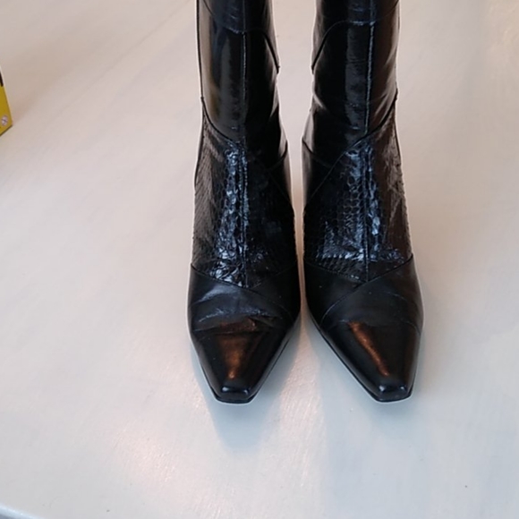 Bellini genuine snakeskin leather boots 8.5 - Picture 5 of 6
